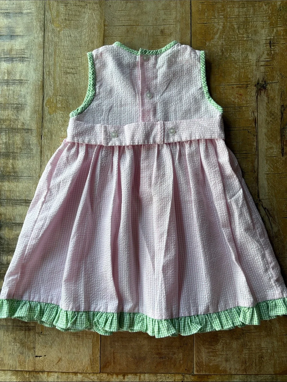 Vintage Carriage Boutiques Girls' Smocked Turtle Dress 12m